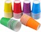 60 Pieces 9 Ounce Disposable Paper Cups Party Cups Drinking Cups for Party, DIY and Holiday, 6 Colors